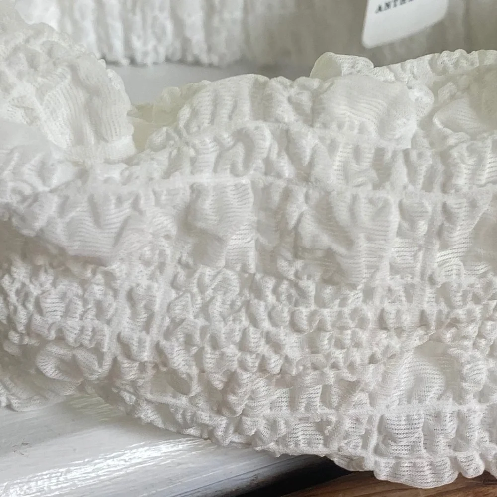 NWT  Anthropologie White Beach Twist Headband